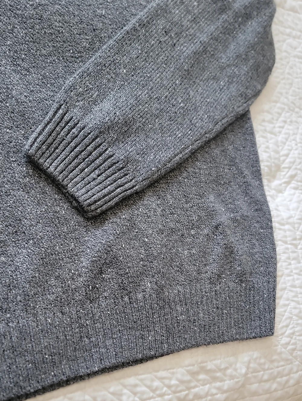 Sonoma Men's Gray Half-Zip Sweater 3XL TALL
